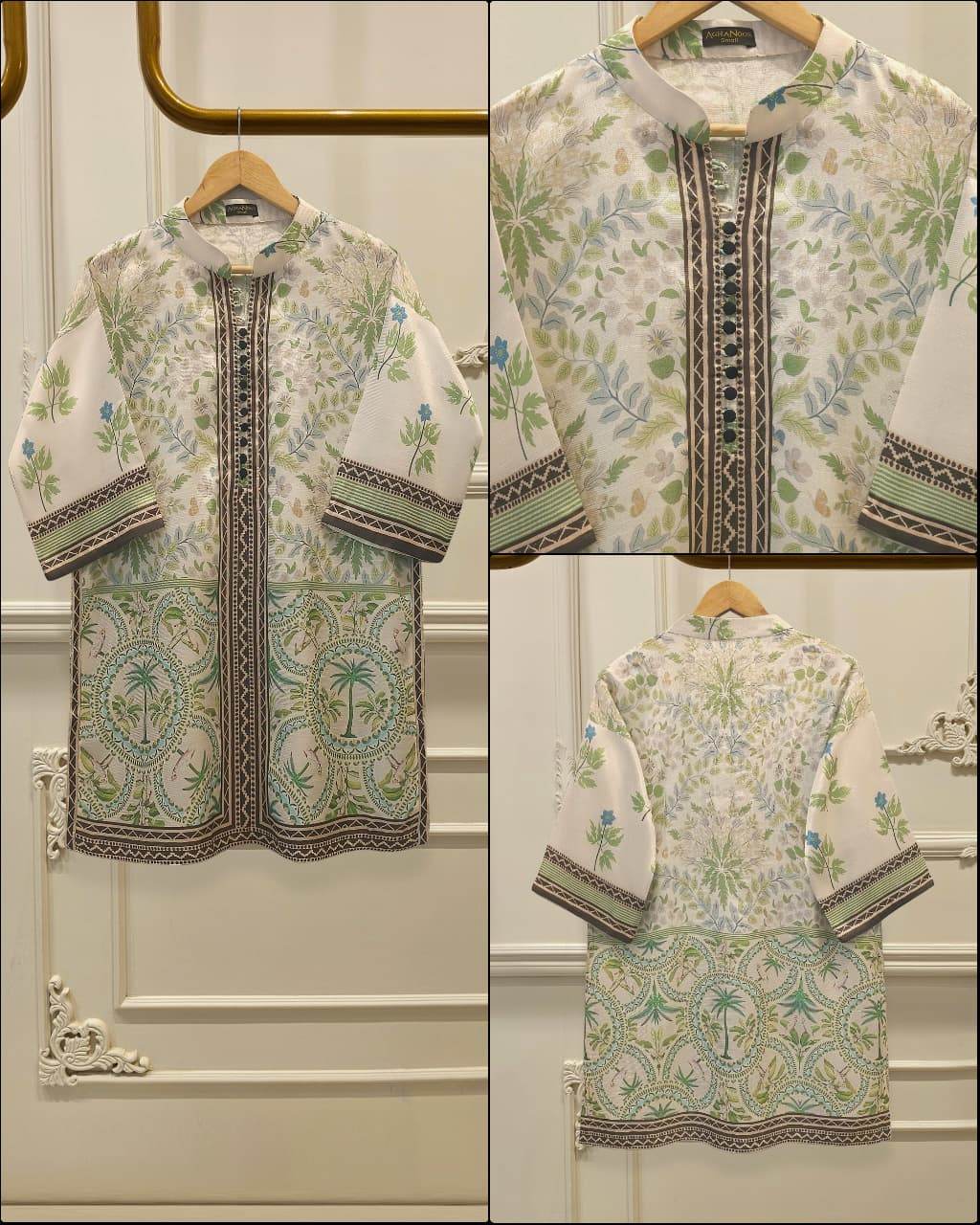 2 piece- printed silk co-ord set s112031 - Andaz By Uneza Fazeel