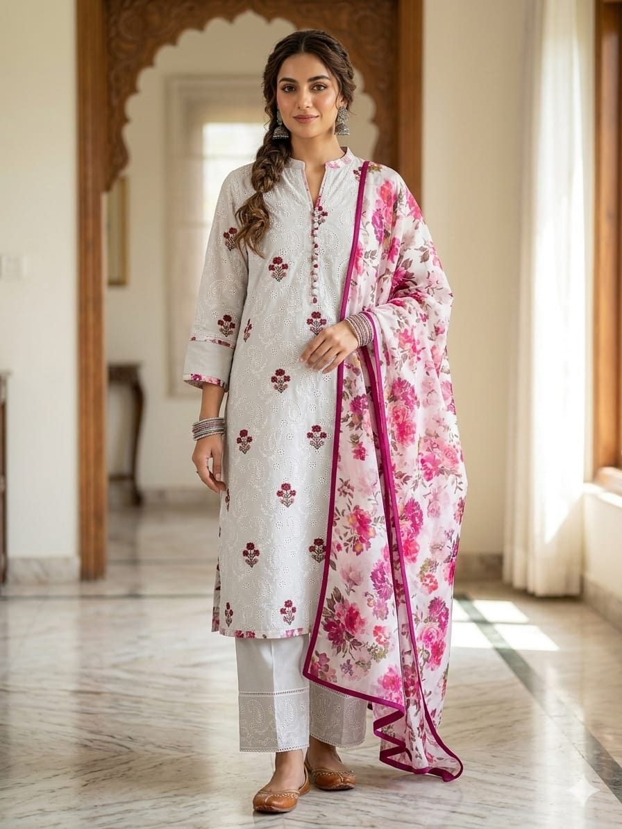 New Chikan Kari 3 Pcs Suit