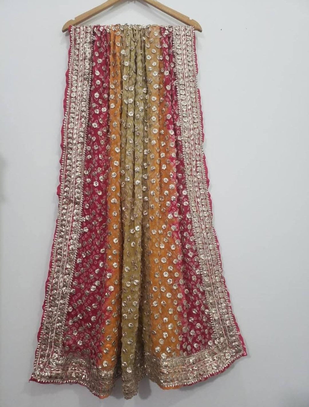 Hand Made Coin Rose Gold Gotta Chunri Shawls