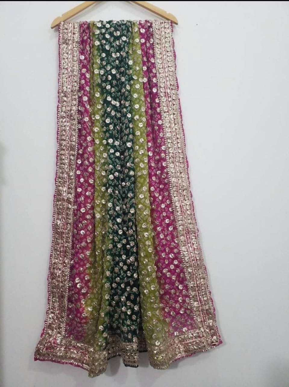 Hand Made Coin Rose Gold Gotta Chunri Shawls