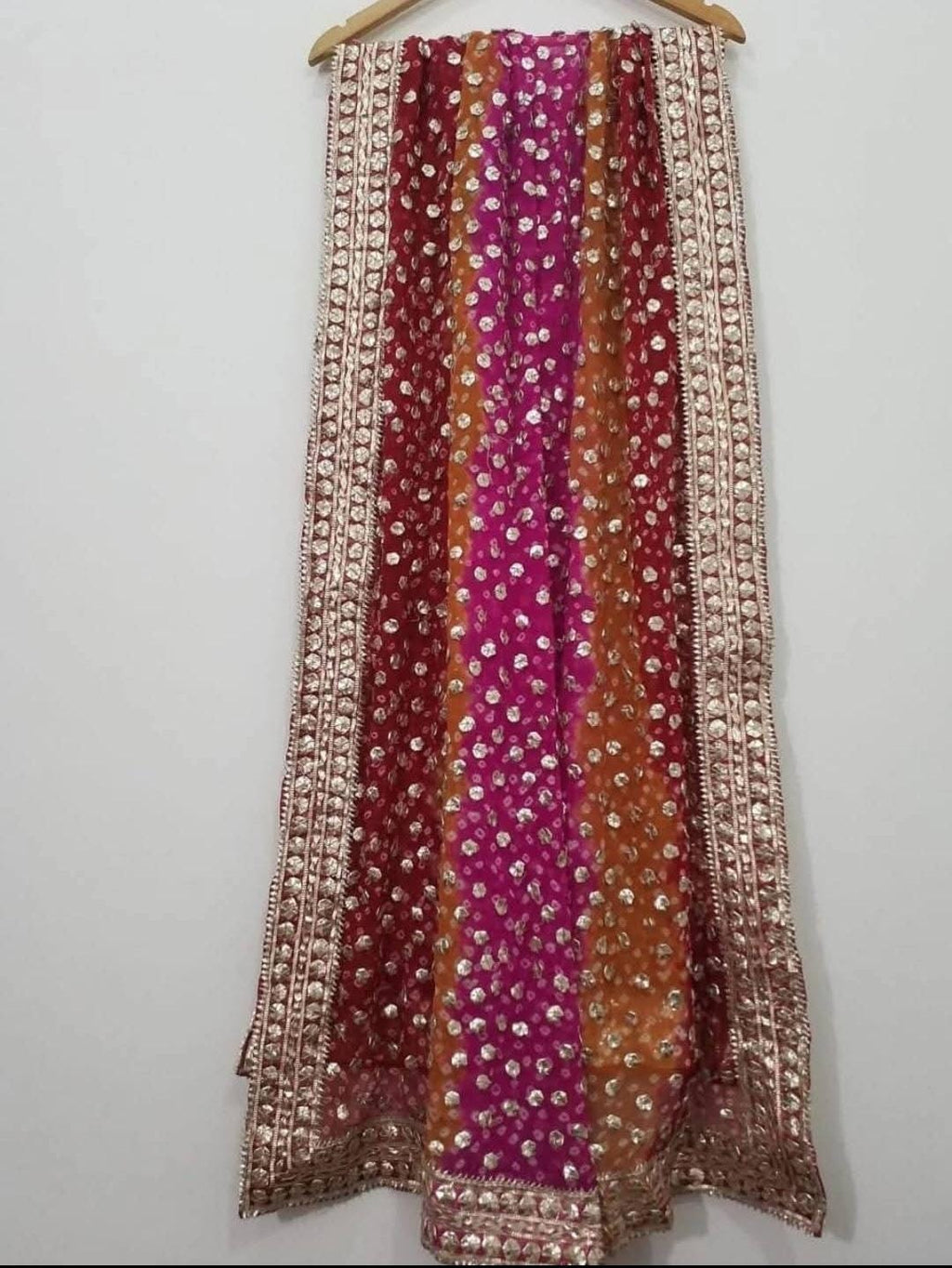Hand Made Coin Rose Gold Gotta Chunri Shawls