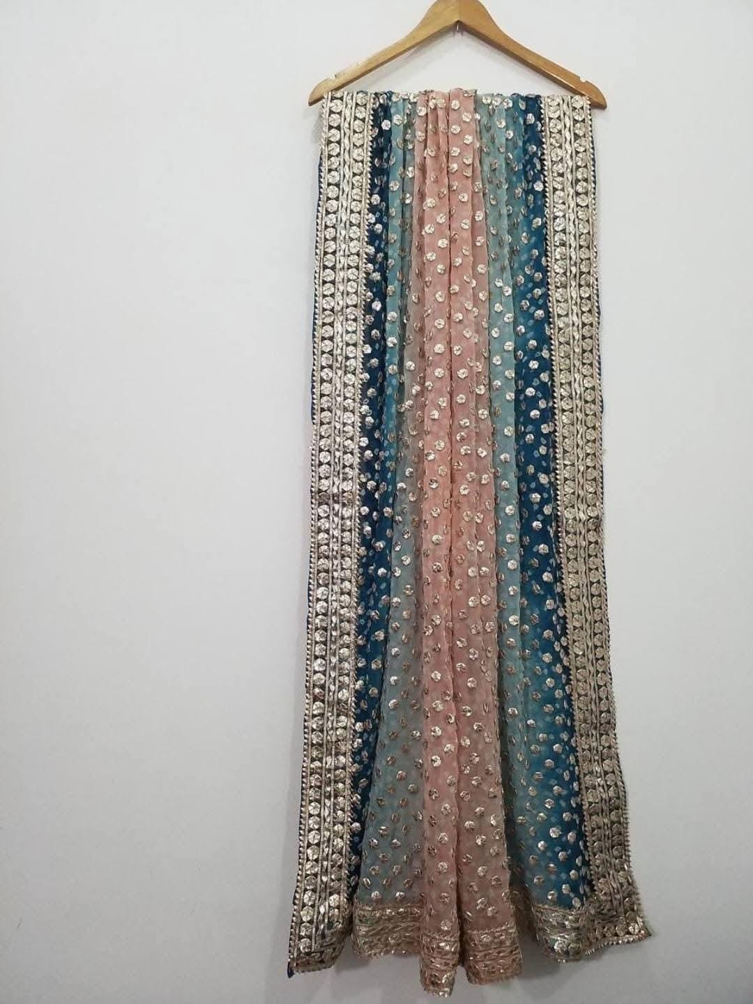 Hand Made Coin Rose Gold Gotta Chunri Shawls