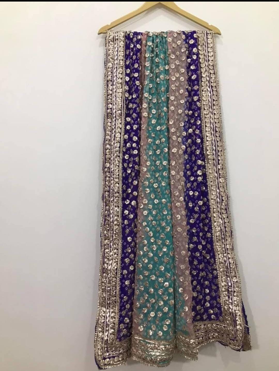 Hand Made Coin Rose Gold Gotta Chunri Shawls