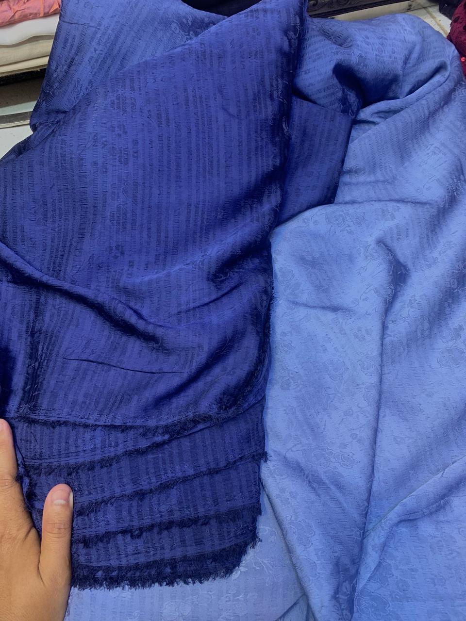 Jacquard Silk Fabric Double Shade