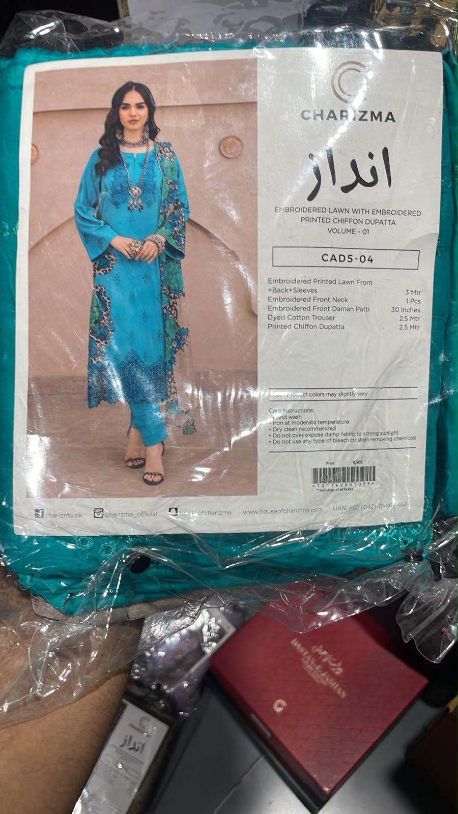 CHARIZMA LUXURY EMBROIDERED LAWN COLLECTIONS – 3PC UNSTITCHED