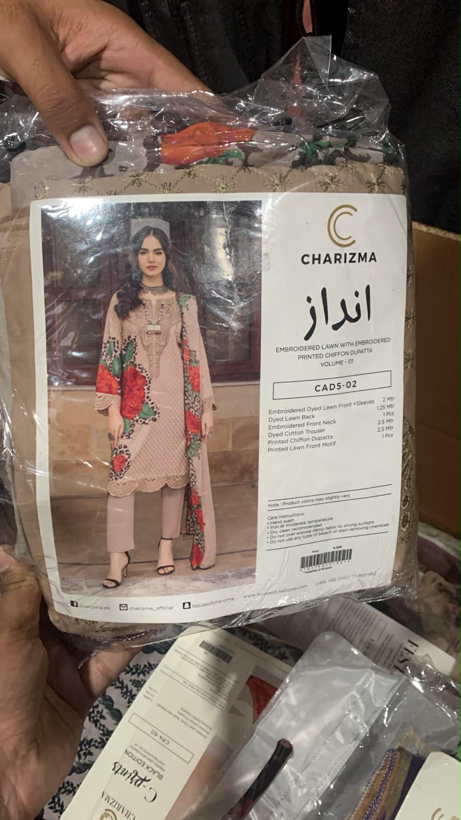 CHARIZMA LUXURY EMBROIDERED LAWN COLLECTIONS – 3PC UNSTITCHED