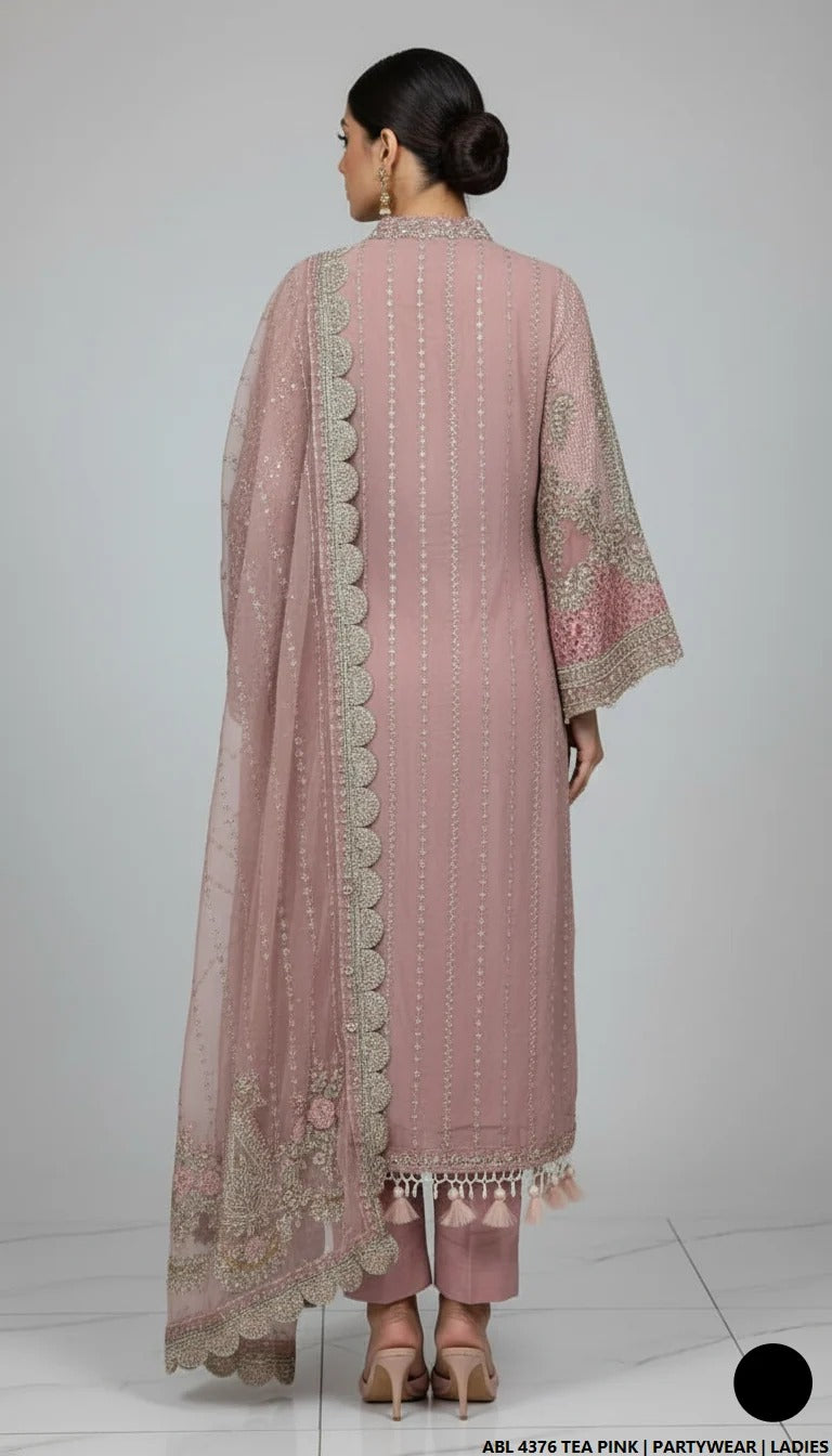 PREMIUM EMBROIDERED CHIFFON 3PC SUIT