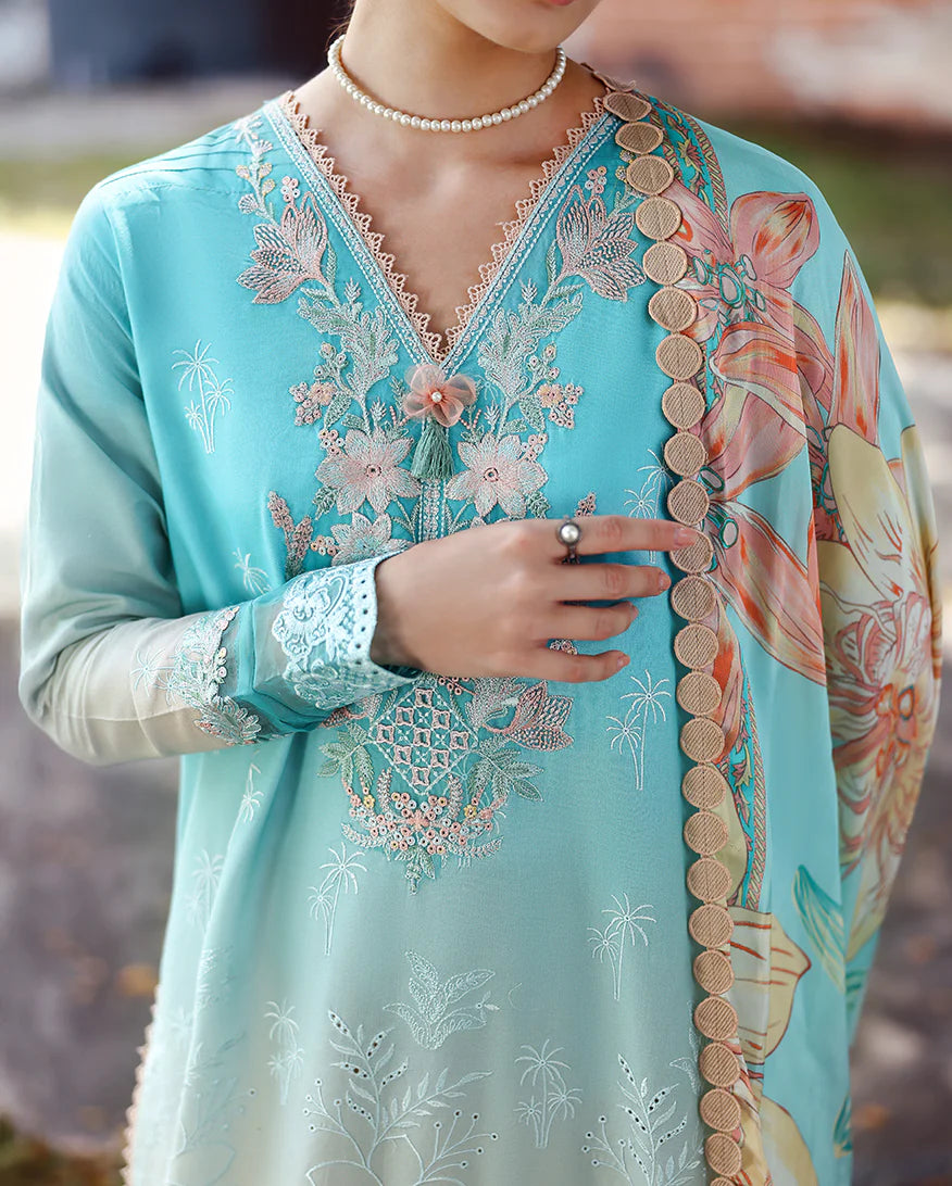 Mushq Solace Ombre Luxury Lawn - Whispered Dawn