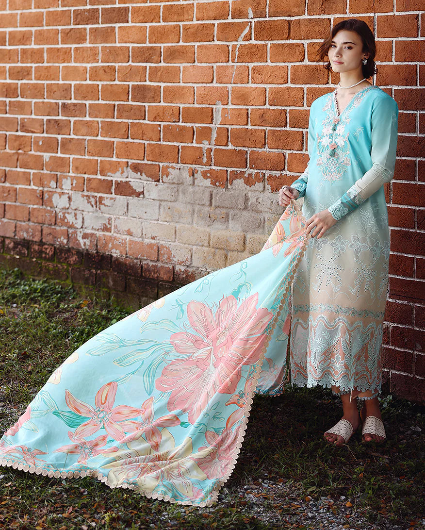 Mushq Solace Ombre Luxury Lawn - Whispered Dawn