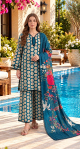Charizma C-Print CPW6-06 Ivory and Teal