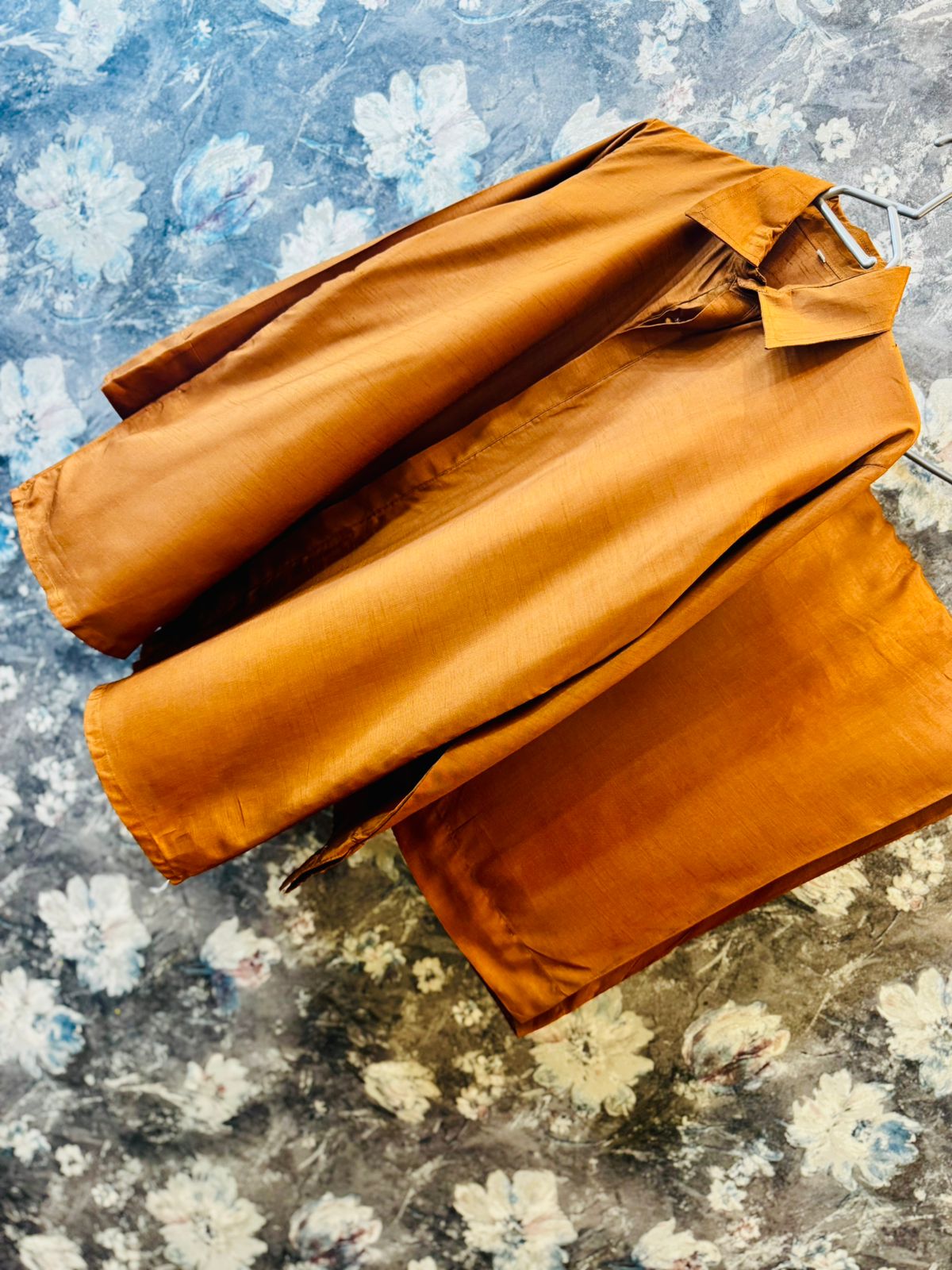 Ethnic raw silk coord sets code UFCC002