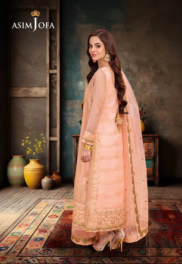 Ajem-20 embroidered organza 3 pcs - Andaz By Uneza Fazeel