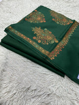 Pashmina 3PC Suit Design 05 Bottle Green