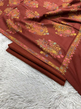 Pashmina 3PC Suit Design 12 Rust Orange