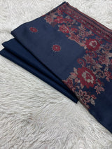 Pashmina 3PC Suit Design 24 Navy & Blue
