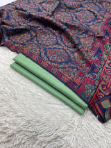 Pashmina 3PC Suit Design 27 Jamawar & Mint