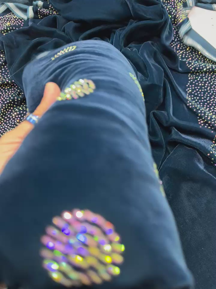 Falcon Velvet Stone Work Suits 3Pc