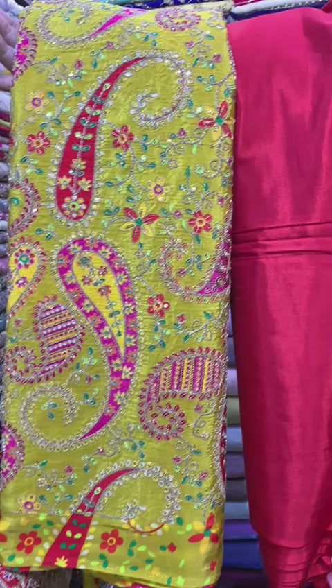 PURE CREPE SILK FABRIC 2Pc