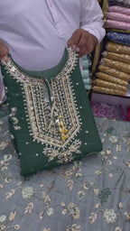 Luxury Chiffon Embroidered 3PC Festive Suit With Premium Chiffon Dupatta