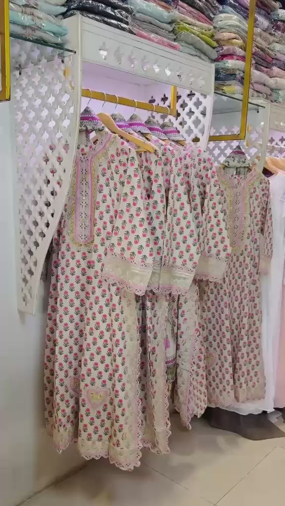 Ethnic Inspired Premium Lawn Kaftan 3PC Festive Suit (Relaxed Loose Fit)