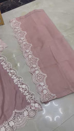 Pure Silk Embroidered 3PC Ready To Wear Suit