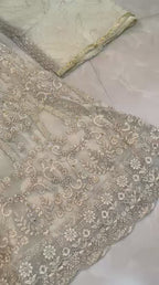 LUXURY HEAVY EMBELLISHED ORGANZA DOUBLE MAXI 3PC